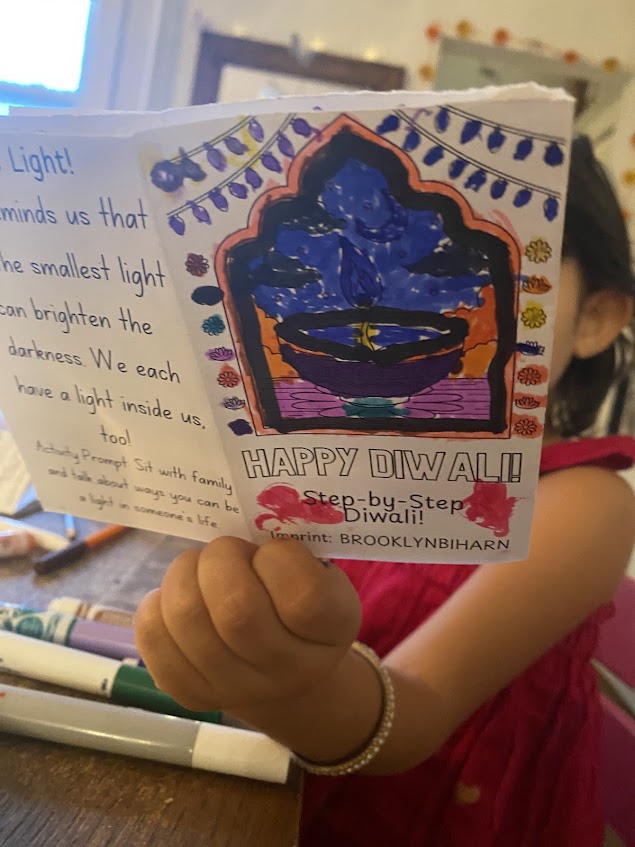 Free Diwali Mini Zine #1 | Step-by-Step Diwali (Color and Create)