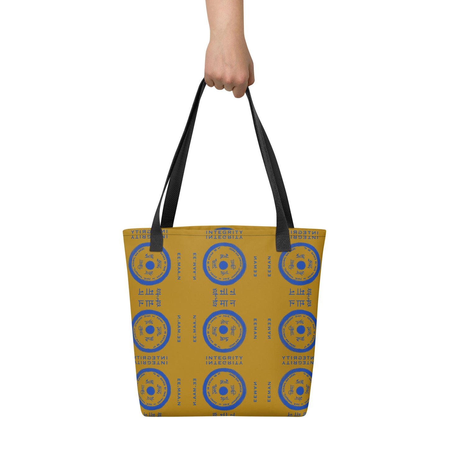 Integrity is EEMAAN Tote Bag Large Mustard Yellow