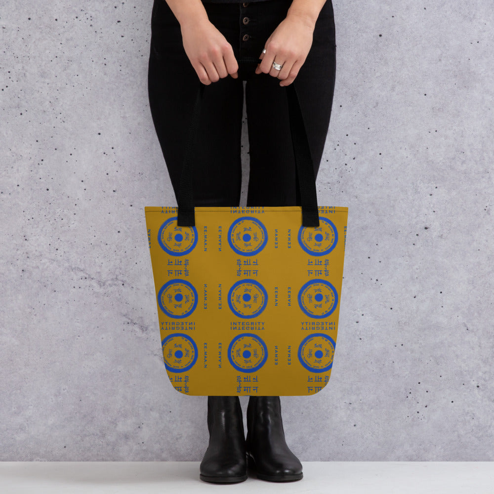 Integrity is EEMAAN Tote Bag Large Mustard Yellow