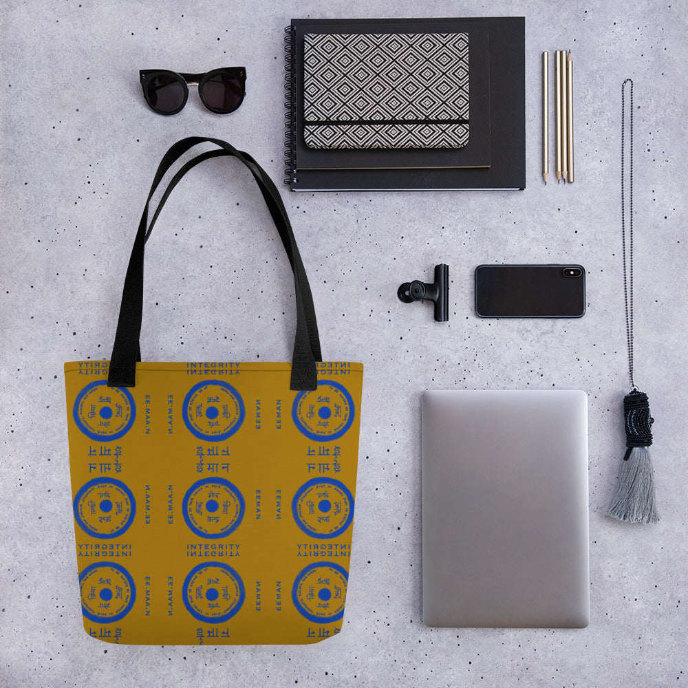 Integrity is EEMAAN Tote Bag Large Mustard Yellow