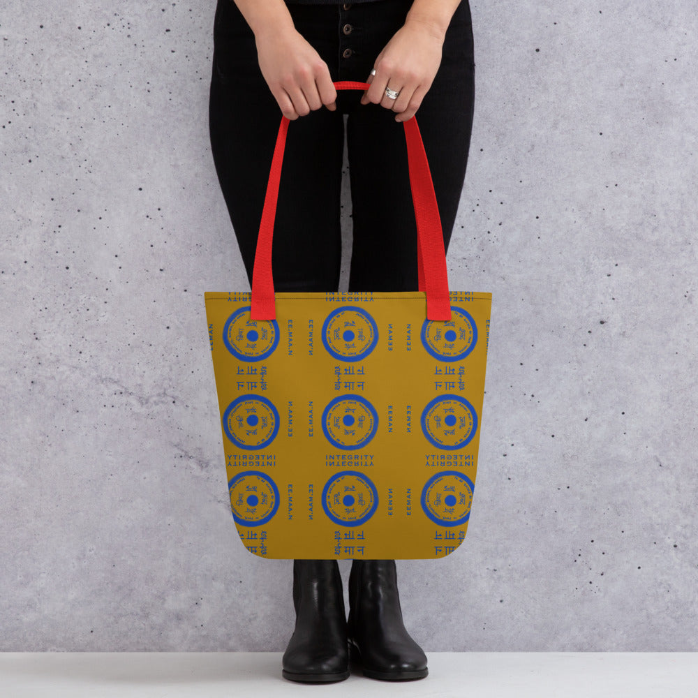 Integrity is EEMAAN Tote Bag Large Mustard Yellow