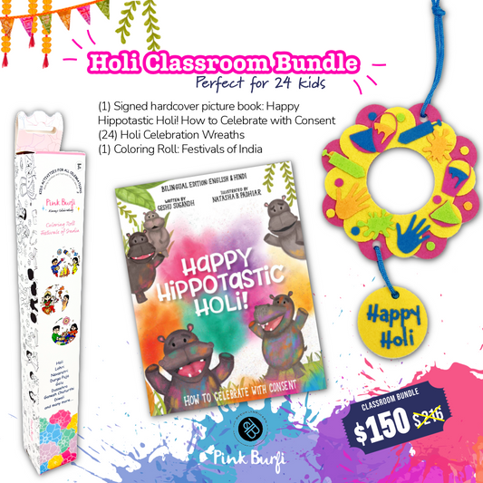 Pink Burfi x BROOKLYNBIHARN Classroom Celebration Bundle (24 Kids)