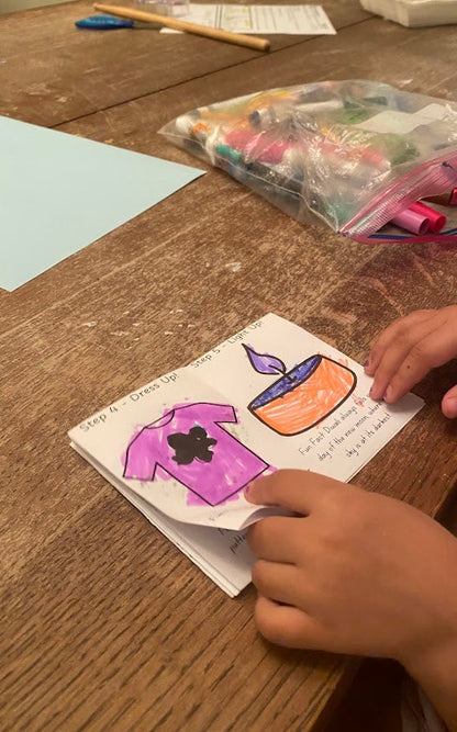 Free Diwali Mini Zine #1 | Step-by-Step Diwali (Color and Create)