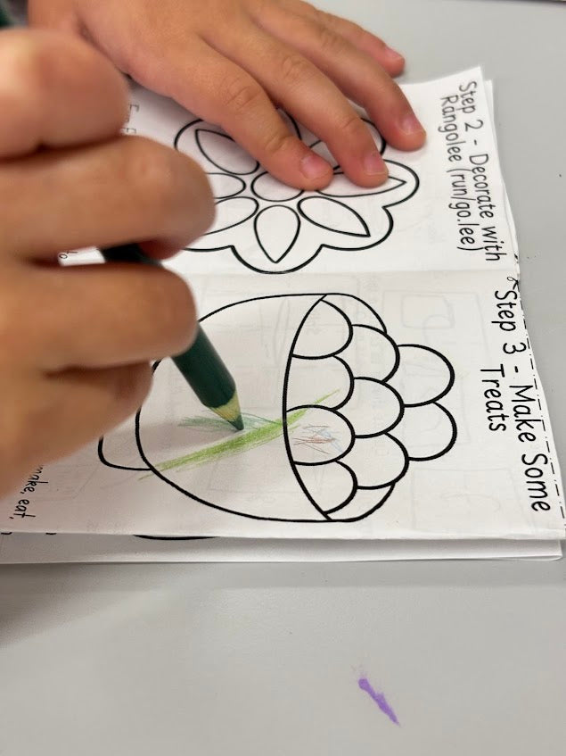 Free Diwali Mini Zine #1 | Step-by-Step Diwali (Color and Create)