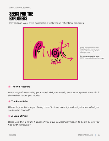 Junglee Phool Journal Issue 02 Pivot बदलना: Notes on Pruning (Free digital PDF)