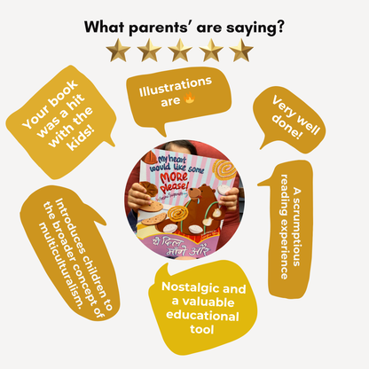 Foodies Board Book - My Heart Would Like Some More, Please! ये दिल माँगे और